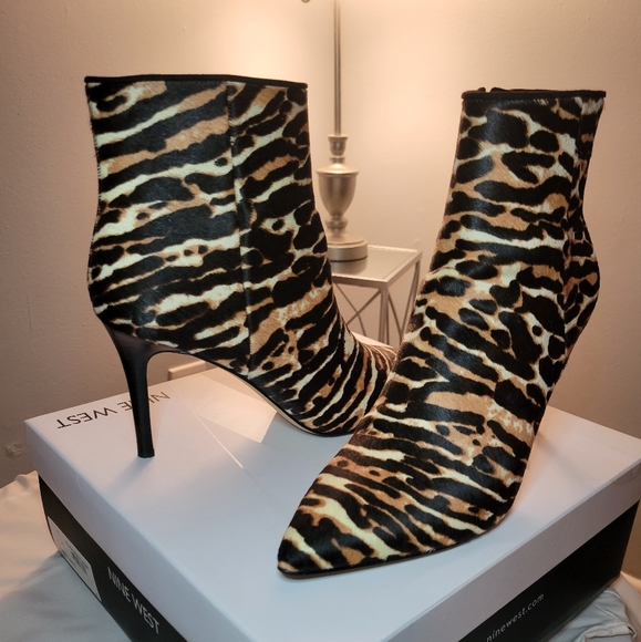 Nine West Animal Print Booties - Picture 1 of 4